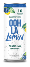 Load image into Gallery viewer, 12-Pack Sparkling OOH LA Lemin Blue Raspberry Lemonade
