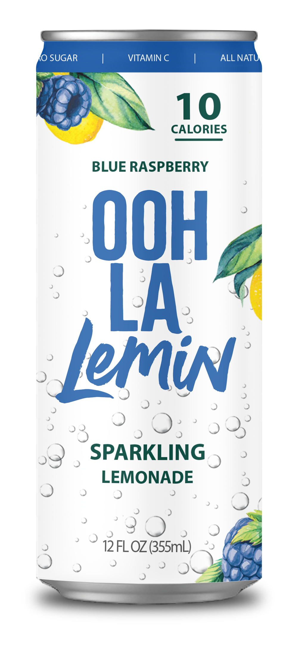 12-Pack Sparkling OOH LA Lemin Blue Raspberry Lemonade