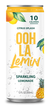Load image into Gallery viewer, 12-Pack Sparkling OOH LA Lemin Citrus Splash Lemonade
