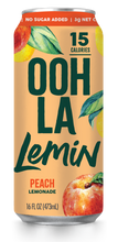 Load image into Gallery viewer, 12-Pack OOH LA Lemin Peach Lemonade
