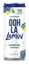 Load image into Gallery viewer, 12-Pack Sparkling OOH LA Lemin Huckleberry Lemonade
