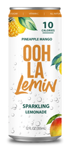 Load image into Gallery viewer, 12-Pack Sparkling OOH LA Lemin Pineapple Mango Lemonade
